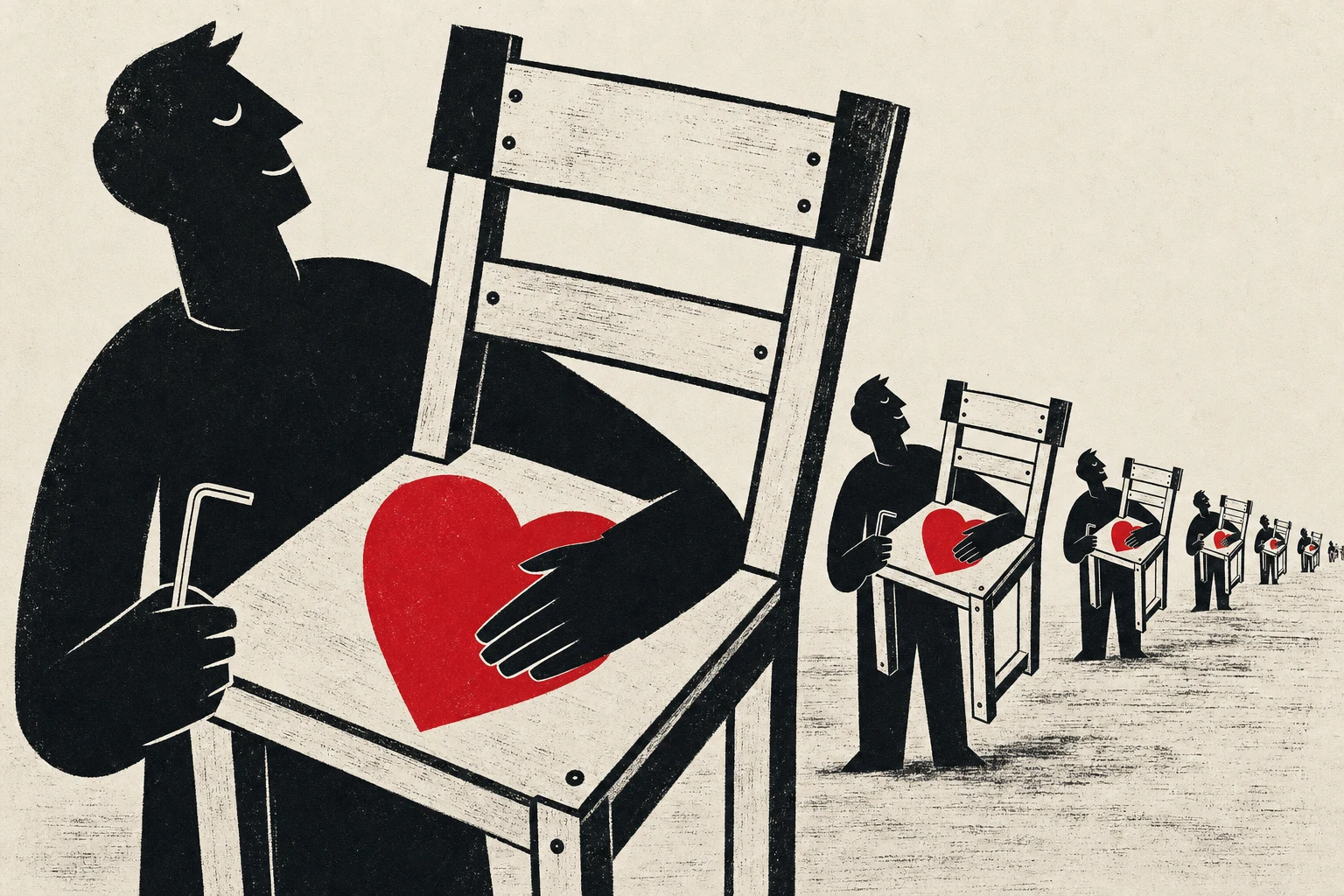 Opening illustration for Chapter 6: The IKEA Effect, Industrialised